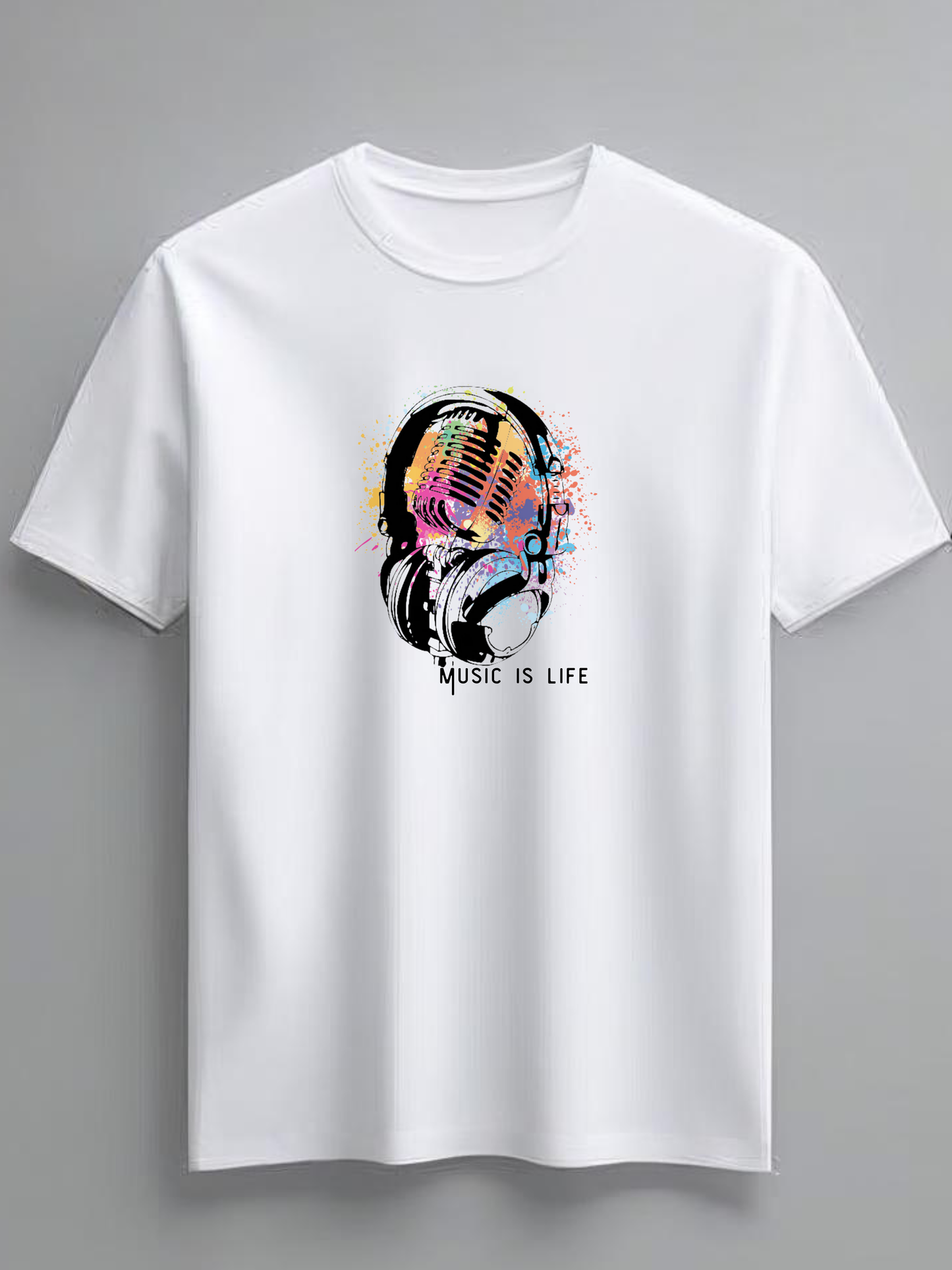 Multi colored Headphone (Print on front)