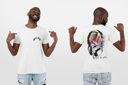 Multicolored headphone (Print on back)