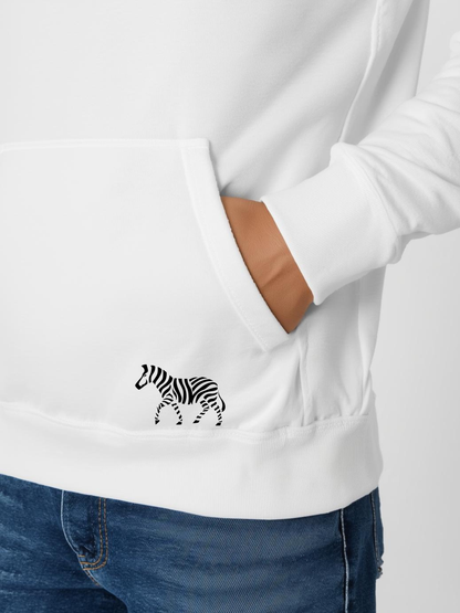Zebra Elegance Hoodie