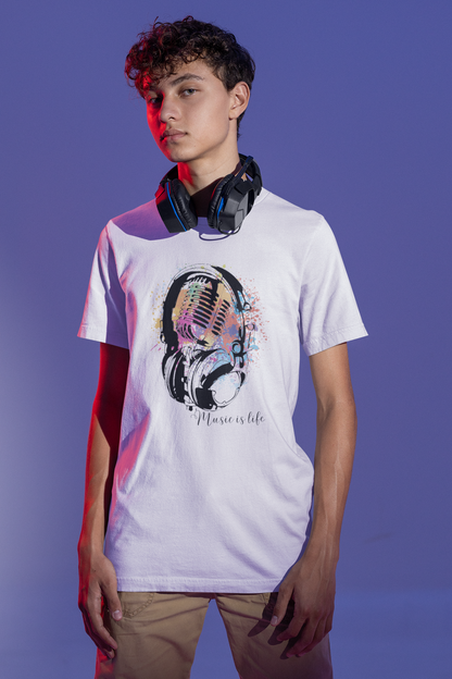 Multi colored Headphone (Print on front)